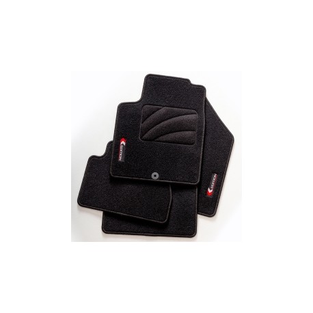 Alfombras de Moqueta,  Fiat 500 (2008-2019), Color Negro, Calidad Standard, REF: FT0002S5N