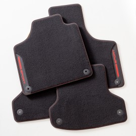 Alfombras de Moqueta,  Audi A4 B6 (2001-2004), Color Negro, Calidad Limited Edition, REF: AD0012L5N