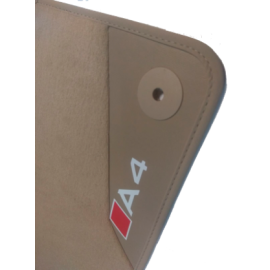 Alfombras de Moqueta,  Audi A4 B9 (2015-Presente), Color Beige, Calidad Limited Edition, REF: AD0015L5B