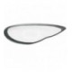 Cristal de faro delantero izquierdo para Porsche Panamera I Szary (11-14)