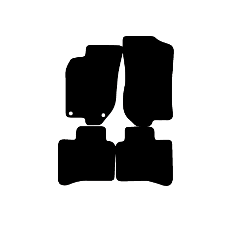 Alfombras de Moqueta,  Alfa Romeo 146 (1995-2000), Color Negro, Calidad Standard, REF: AR0003S2N