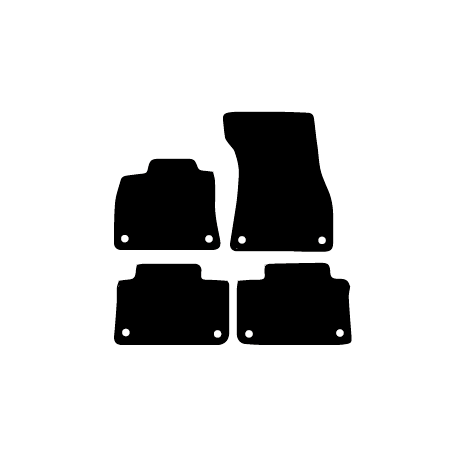 Alfombras de Moqueta,  Audi E-TRON (2019-Presente), Color Negro, Calidad Standard, REF: AD0035S2N