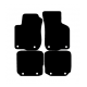 Alfombras de Moqueta,  Audi A3 8L (1996-2003), Color Negro, Calidad Standard, REF: AD0006S2N