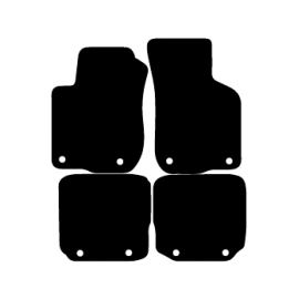 Alfombras de Moqueta,  Audi A3 8L (1996-2003), Color Negro, Calidad Standard, REF: AD0006S2N
