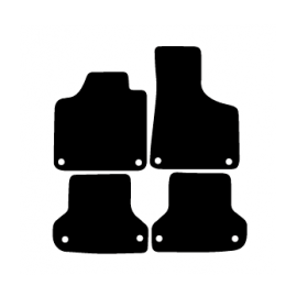 Alfombras de Moqueta,  Audi A3 8P (2003-2012), Color Negro, Calidad Standard, REF: AD0007S2N