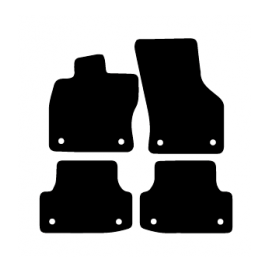 Alfombras de Moqueta,  Audi A3 8V - 5 puertas (2013-Presente), Color Negro, Calidad Standard, REF: AD0010S2N
