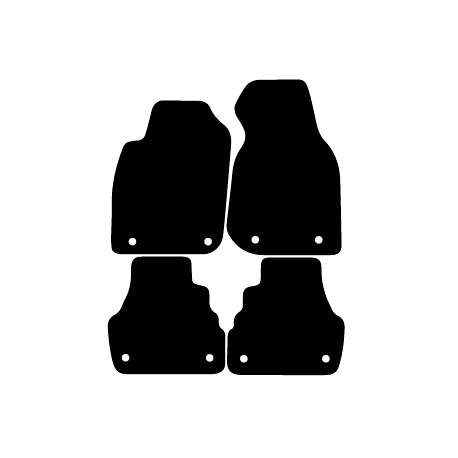 Alfombras de Moqueta,  Audi A6 C5 FACELIFT(2002-2004) , Color Negro, Calidad Standard, REF: AD0024S2N