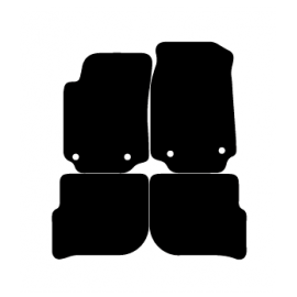 Alfombras de Moqueta,  Audi A6 C4 (1994-1997), Color Negro, Calidad Standard, REF: AD0022S2N