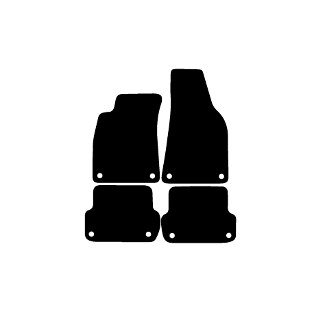 Alfombras de Moqueta,  Audi A4 B6 (2001-2004), Color Negro, Calidad Standard, REF: AD0012S2N