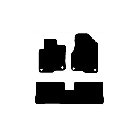 Alfombras de Moqueta,  Chevrolet CAPTIVA (2011-2015), Color Negro, Calidad Standard, REF: CH0013S2N