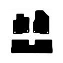 Alfombras de Moqueta,  Chevrolet CAPTIVA (2011-2015), Color Negro, Calidad Standard, REF: CH0013S2N