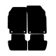 Alfombras de Moqueta,  Chevrolet Spark (2010-2015), Color Negro, Calidad Standard, REF: CH0011S2N