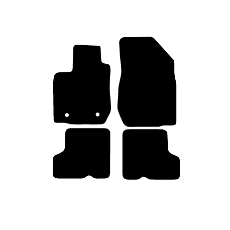 Alfombras de Moqueta,  Dacia SANDERO STEPWAY (2016-Presente), Color Negro, Calidad Standard, REF: DC0017S2N
