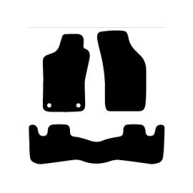 Alfombras de Moqueta,  Fiat MAREA (1996-2002), Color Negro, Calidad Standard, REF: FT0047S2N