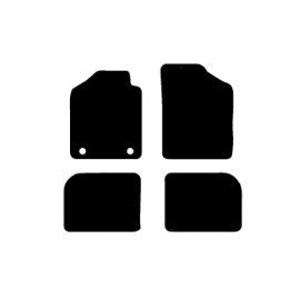 Alfombras de Moqueta,  Fiat FIORINO (2008-2019), Color Negro, Calidad Standard, REF: FT0019S2N