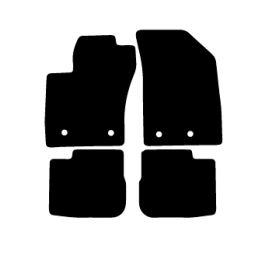 Alfombras de Moqueta,  Fiat TIPO (1988-1995), Color Negro, Calidad Standard, REF: FT0038S2N