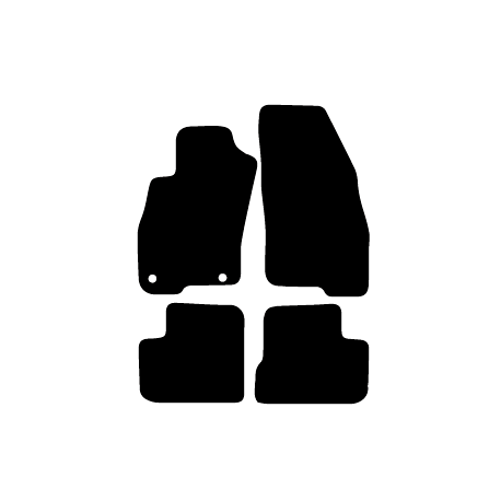 Alfombras de Moqueta,  Fiat SCUDO (1996-2006), Color Negro, Calidad Standard, REF: FT0030S2N