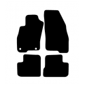 Alfombras de Moqueta,  Fiat SCUDO (1996-2006), Color Negro, Calidad Standard, REF: FT0030S2N