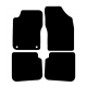 Alfombras de Moqueta,  Fiat BRAVO (1995-2001), Color Negro, Calidad Standard, REF: FT0008S2N