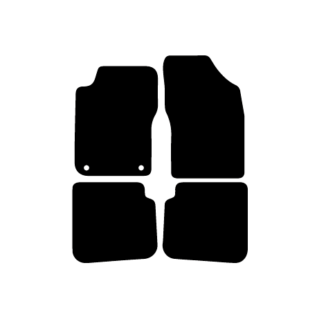 Alfombras de Moqueta,  Fiat BRAVO (1995-2001), Color Negro, Calidad Standard, REF: FT0008S2N