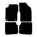 Alfombras de Moqueta,  Fiat BRAVO (1995-2001), Color Negro, Calidad Standard, REF: FT0008S2N
