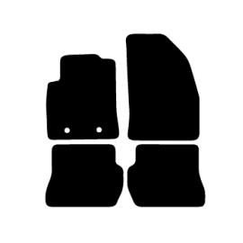 Alfombras de Moqueta,  Ford FUSION (2005-2012), Color Negro, Calidad Standard, REF: FD0022S2N