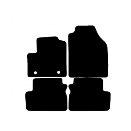 Alfombras de Moqueta,  Ford CONNECT (2003-2013), Color Negro, Calidad Standard, REF: FD0004S2N