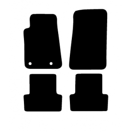 Alfombras de Moqueta,  Ford MUSTANG (2005-2014), Color Negro, Calidad Standard, REF: FD0034S2N