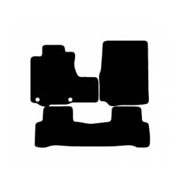 Alfombras de Moqueta,  Honda CR-V (2006-2012), Color Negro, Calidad Standard, REF: HN0014S2N