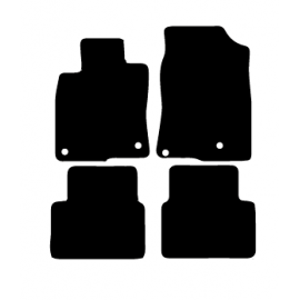 Alfombras de Moqueta,  Honda CIVIC X (2017-Presente), Color Negro, Calidad Standard, REF: HN0010S2N