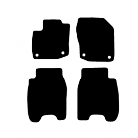 Alfombras de Moqueta,  Honda CIVIC IX (2012-2017), Color Negro, Calidad Standard, REF: HN0008S2N