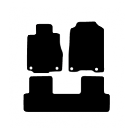 Alfombras de Moqueta,  Honda CR-V (2012-2018), Color Negro, Calidad Standard, REF: HN0015S2N