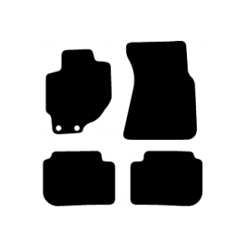 Alfombras de Moqueta,  Honda CR-V (1996-2001), Color Negro, Calidad Standard, REF: HN0012S2N