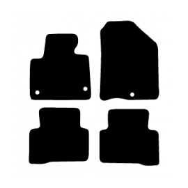 Alfombras de Moqueta,  Hyundai SANTA FE (2012-2016), Color Negro, Calidad Standard, REF: HY0024S2N