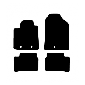 Alfombras de Moqueta,  Hyundai I10 (2013-Presente), Color Negro, Calidad Standard, REF: HY0009S2N