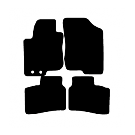 Alfombras de Moqueta,  Hyundai I30 5 PUERTAS Y FAMILIAR (2007-2012), Color Negro, Calidad Standard, REF: HY0013S2N