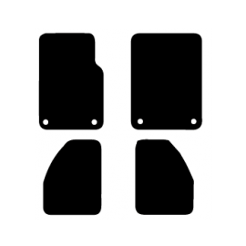 Alfombras de Moqueta,  Jeep WRANGLER JK (2007-2018), Color Negro, Calidad Standard, REF: JE0012S2N
