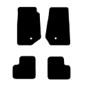 Alfombras de Moqueta,  Jeep WRANGLER YJ (1986-1995), Color Negro, Calidad Standard, REF: JE0014S2N