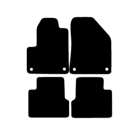 Alfombras de Moqueta,  Jeep CHEROKEE KL (2014-Presente), Color Negro, Calidad Standard, REF: JE0003S2N