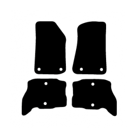 Alfombras de Moqueta,  Jeep WRANGLER JL (2018-Presente), Color Negro, Calidad Standard, REF: JE0013S2N
