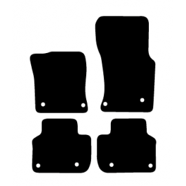 Alfombras de Moqueta,  Jaguar XF LIMOUSINE (2015-Presente), Color Negro, Calidad Standard, REF: JG0010S2N