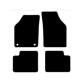 Alfombras de Moqueta,  Lancia YPSILON (2006-2011), Color Negro, Calidad Standard, REF: LN0003S2N