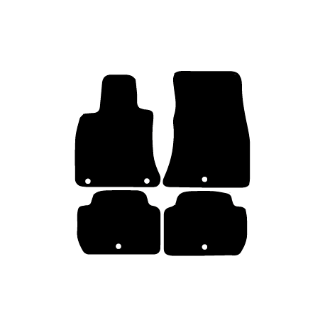 Alfombras de Moqueta,  Kia STINGER (Desde 2017), Color Negro, Calidad Standard, REF: KI0039S2N