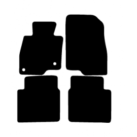 Alfombras de Moqueta,  Mazda 6 SEDAN (2013-2017), Color Negro, Calidad Standard, REF: MZ0009S2N