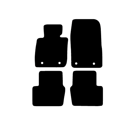 Alfombras de Moqueta,  Mazda CX3 (2018-Presente), Color Negro, Calidad Standard, REF: MZ0014S2N