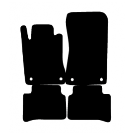 Alfombras de Moqueta,  Mercedes W211 CLASE E SEDAN (2002-2009), Color Negro, Calidad Standard, REF: MC0062S2N