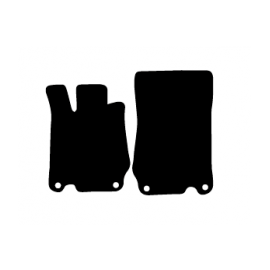 Alfombras de Moqueta,  Mercedes R230 SL (2001-2012), Color Negro, Calidad Standard, REF: MC0026S2N