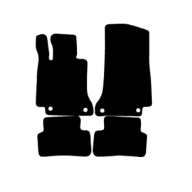 Alfombras de Moqueta,  Mercedes A205 CLASE C CABRIO (2016 -Presente), Color Negro, Calidad Standard, REF: MC0001S2N
