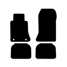 Alfombras de Moqueta,  Mercedes W124 CLASE E SEDAN (1984-1995), Color Negro, Calidad Standard, REF: MC0043S2N