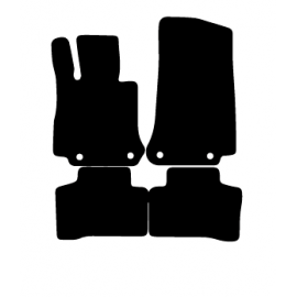 Alfombras de Moqueta,  Mercedes A293 EQC (2019-Presente), Color Negro, Calidad Standard, REF: MC0007S2N